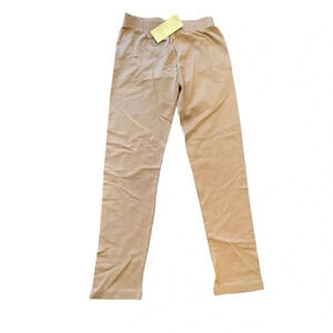 LEVERET NEW NWT GIRLS KHAKI TAN LEGGINGS PANTS SUMMER CASUAL SIZE 12 YEARS